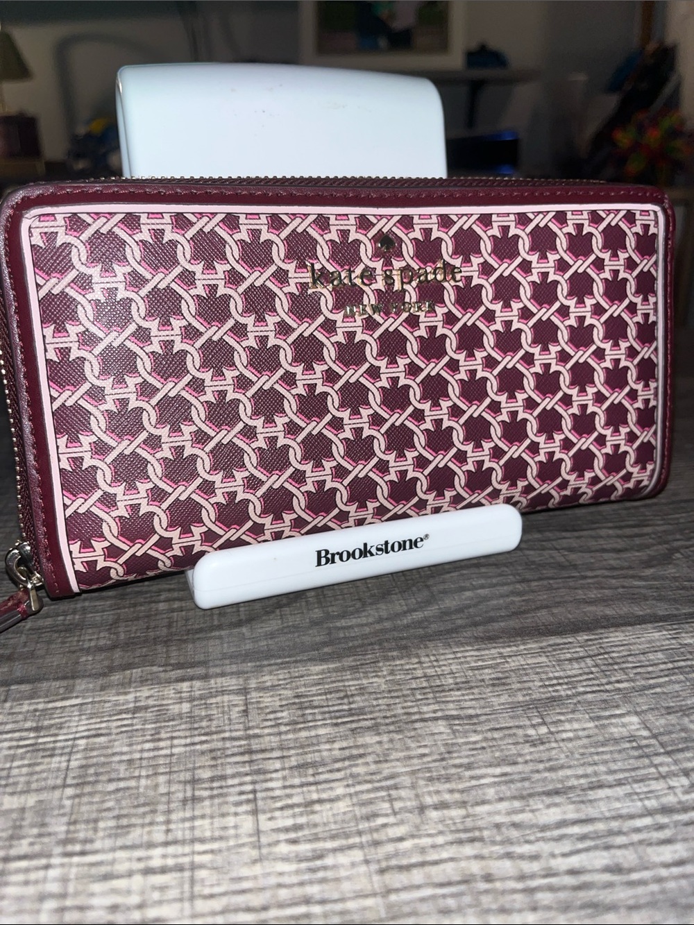 Kate Spade Burgundy Large Continental Wallet